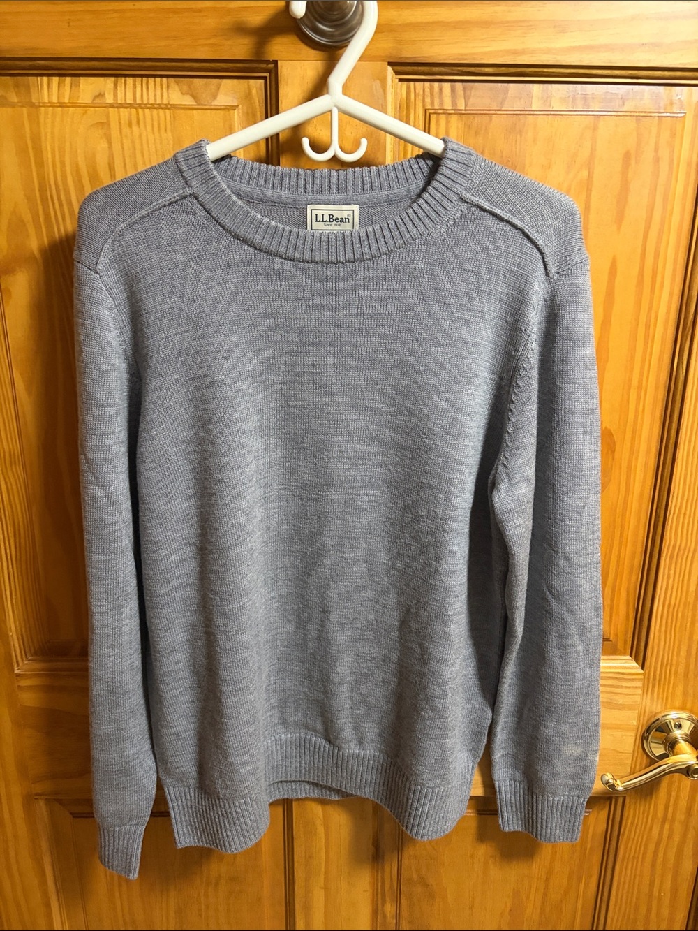L.L. Bean Men’s Light Gray Crewneck Sweater